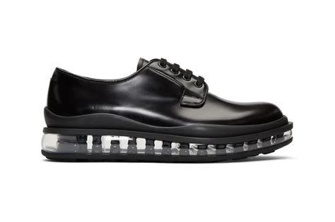 Prada Black Leather Bounce Derbys Release Price 